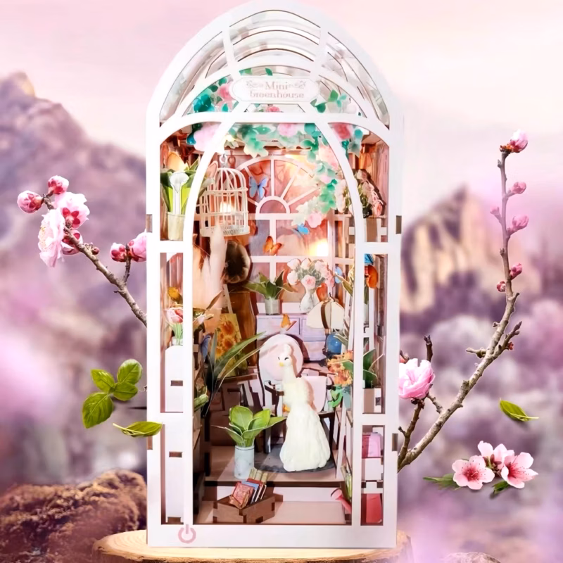 Peacock Garden DIY Book Nook Kit