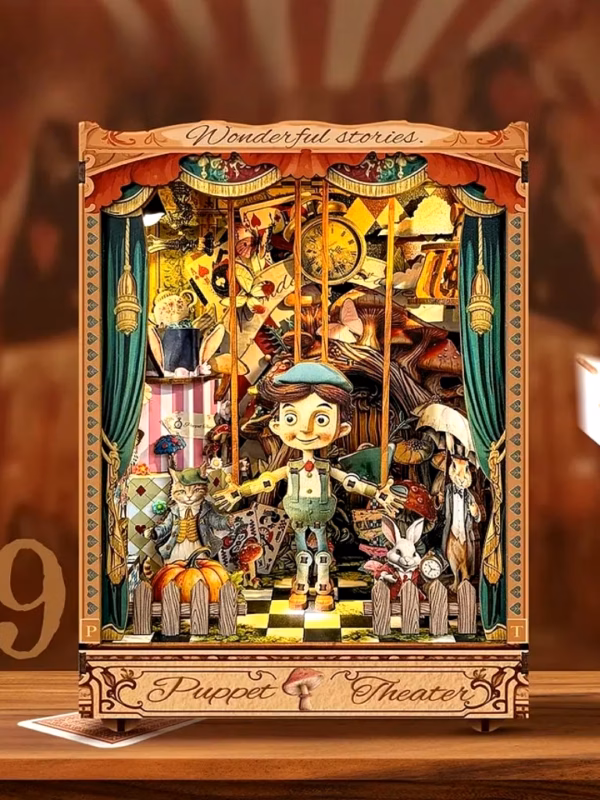Puppetry in the 18th Century DIY Book Nook Kit