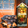 Merry Christmas Eve Green Cabin DIY Book Nook Kit