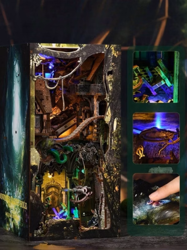 Alice in wonderland Falls into the Rabbit Hole DIY Book Nook Kit