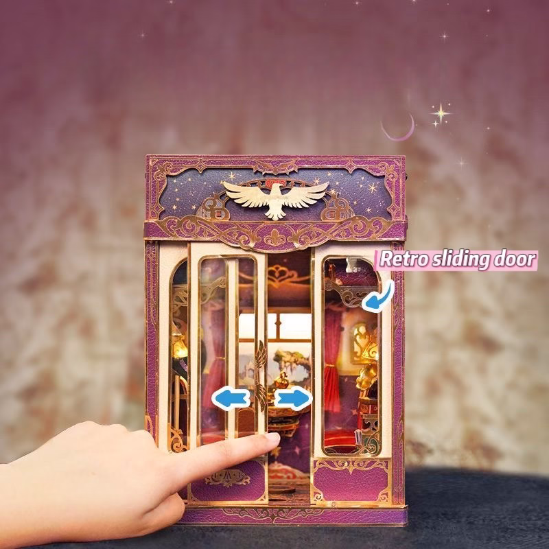 Magic Journey: A Dollhouse of Infinity Train Cabin DIY Music Book Nook Kit