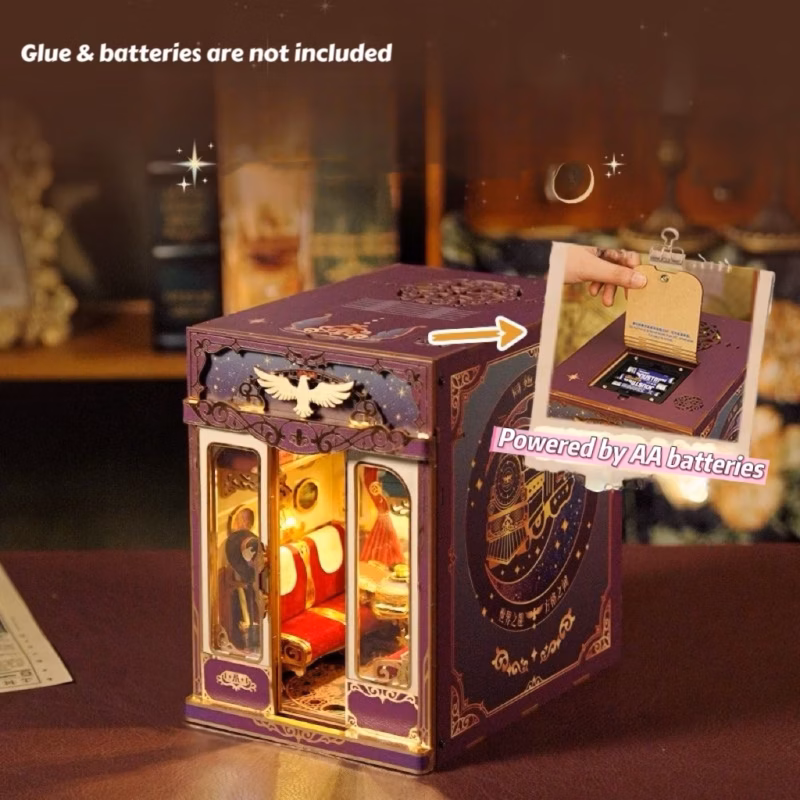 Magic Journey: A Dollhouse of Infinity Train Cabin DIY Music Book Nook Kit