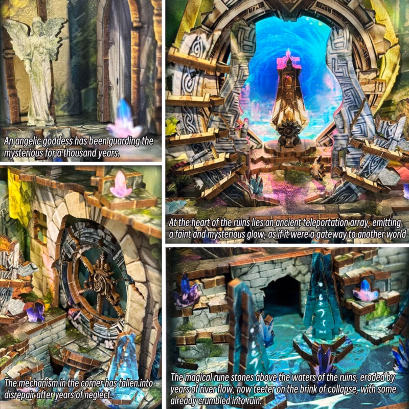 Lost Ruins Atlantis DIY Book Nook Kit
