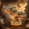 Wind Voyager - Chinese Style Steampunk Airship Model DIY Assembly 3D Puzzle Music Box Kit