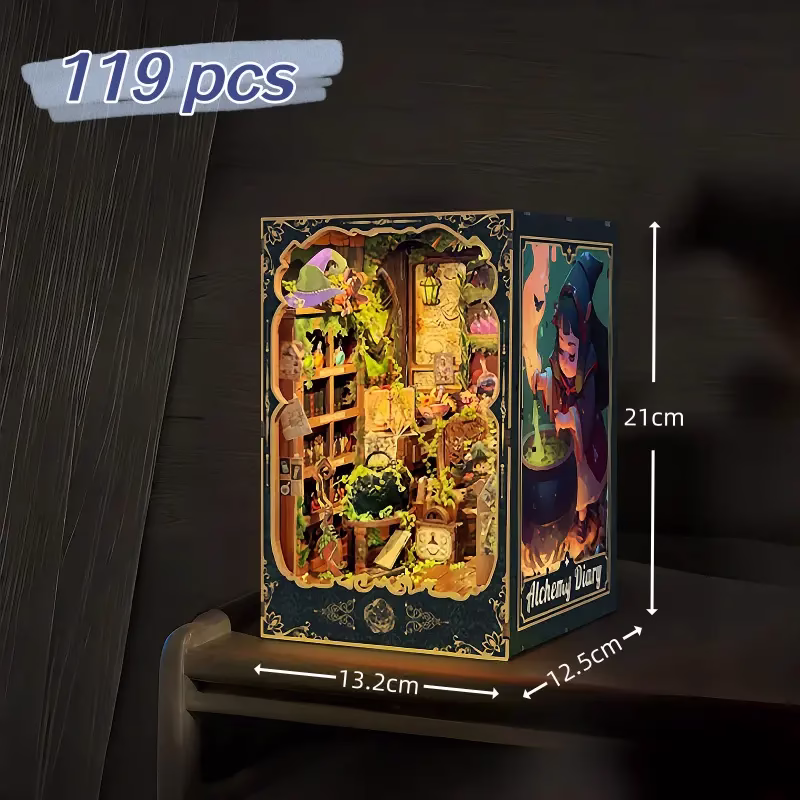 Mini Size Alchemy Diary DIY Book Nook Kit