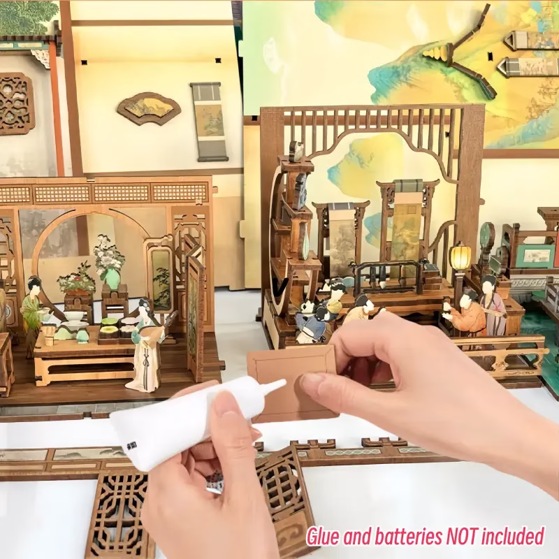 Ancient Chinese Song Dynasty Ink and Colors DIY Book Nook Kit