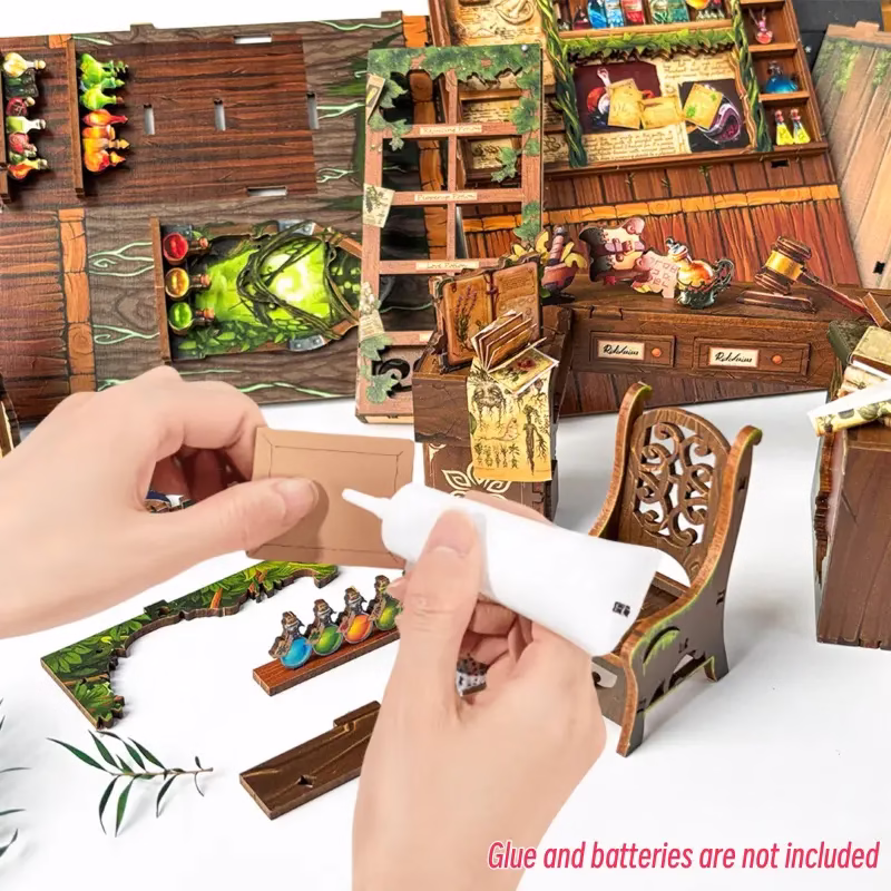 Mini Size Alchemy Diary DIY Book Nook Kit