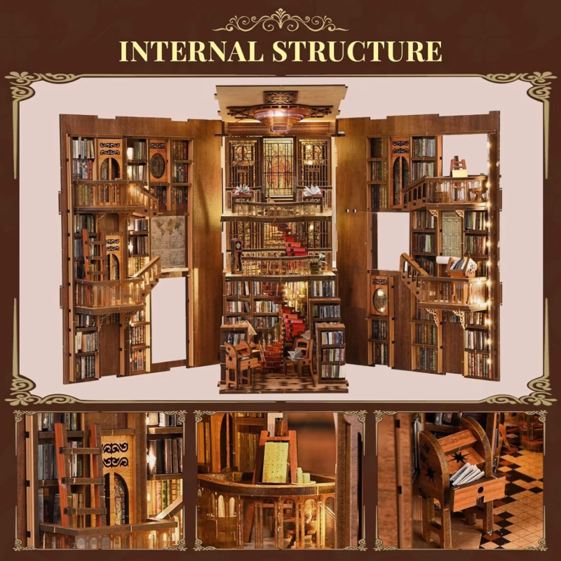 Abbey Library DIY Book Nook Kit