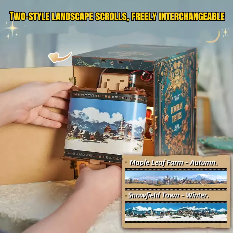 European Travel Journal: A Dollhouse of Infinity Train Cabin DIY Music Book Nook Kit