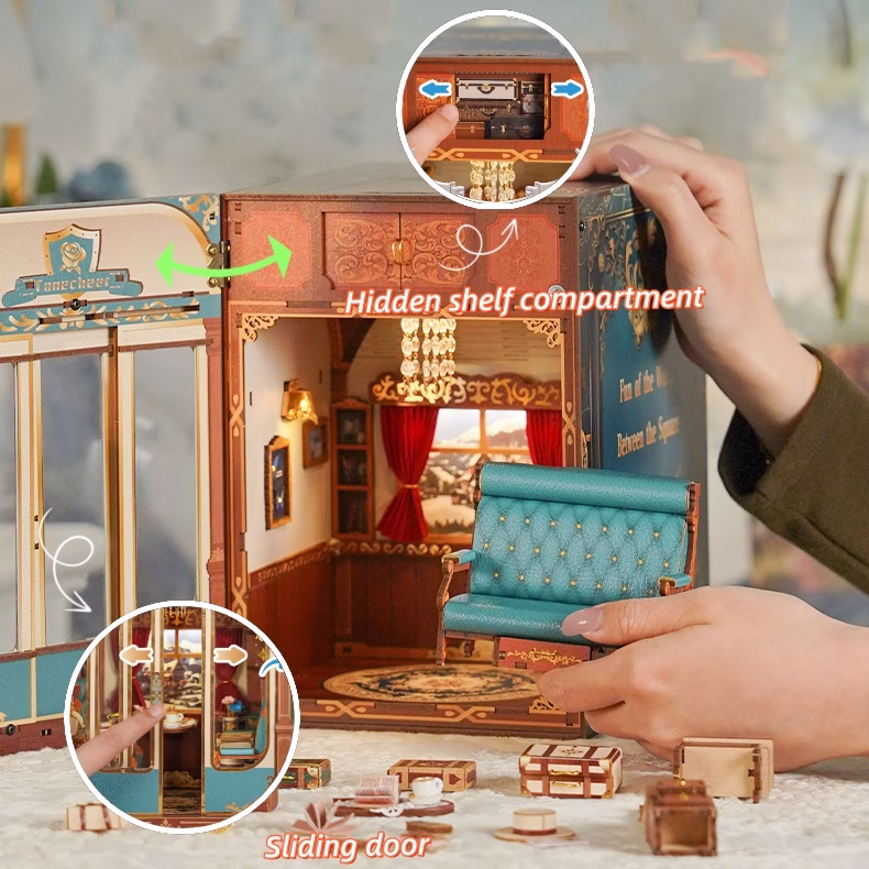 European Travel Journal: A Dollhouse of Infinity Train Cabin DIY Music Book Nook Kit