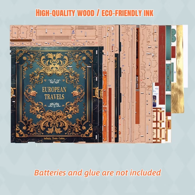 European Travel Journal: A Dollhouse of Infinity Train Cabin DIY Music Book Nook Kit