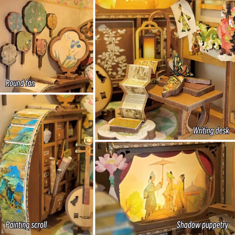 Mini Size Heritage Seekers' Workshop DIY Book Nook Kit