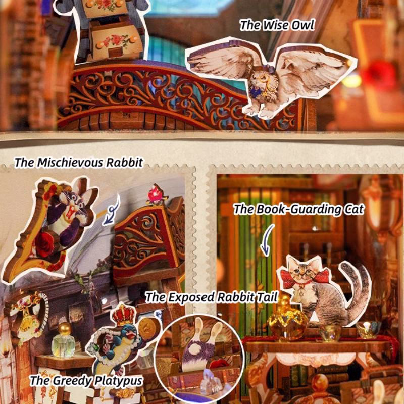 The Library of Infinite Realms - DIY Book Nook Kit