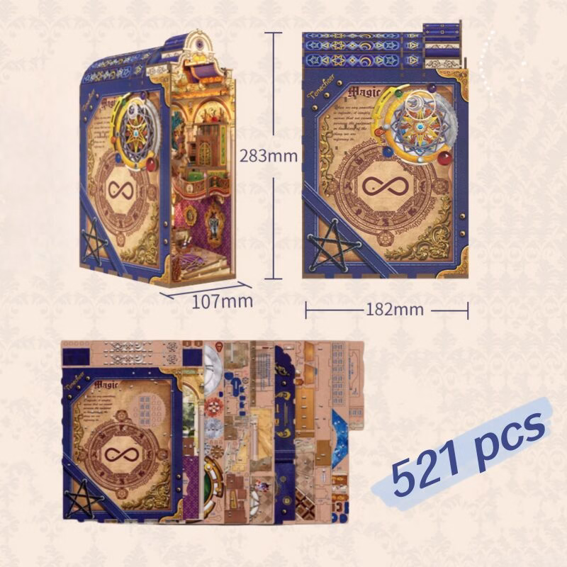 The Library of Infinite Realms - DIY Book Nook Kit