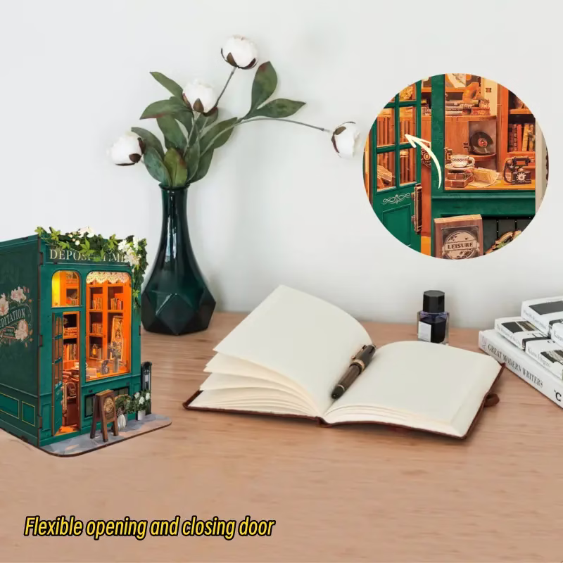 Mini Size Deposit Time Bookstore DIY Book Nook Kit
