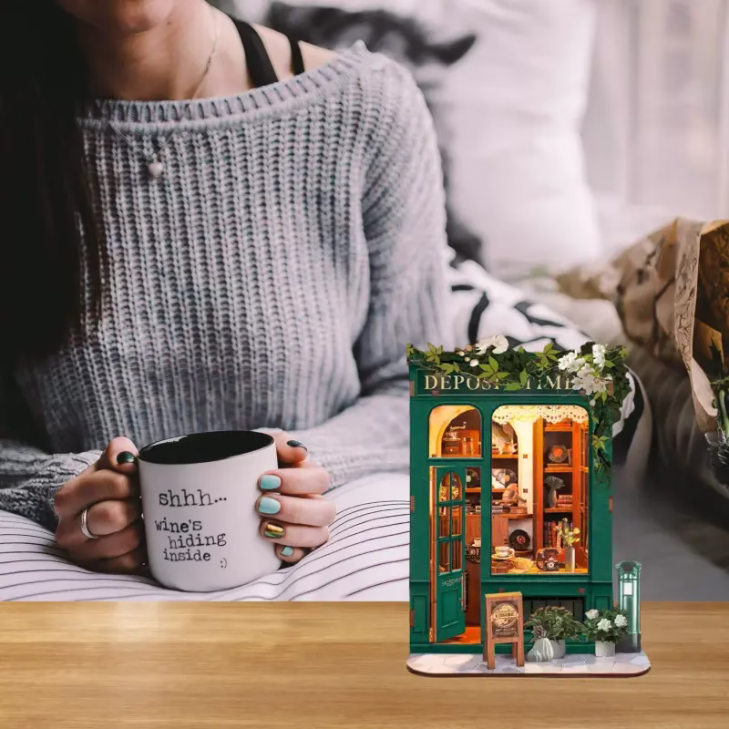 Mini Size Deposit Time Bookstore DIY Book Nook Kit