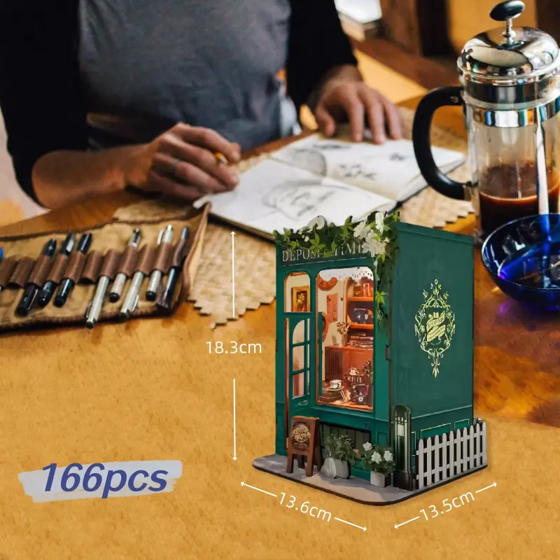 Mini Size Deposit Time Bookstore DIY Book Nook Kit