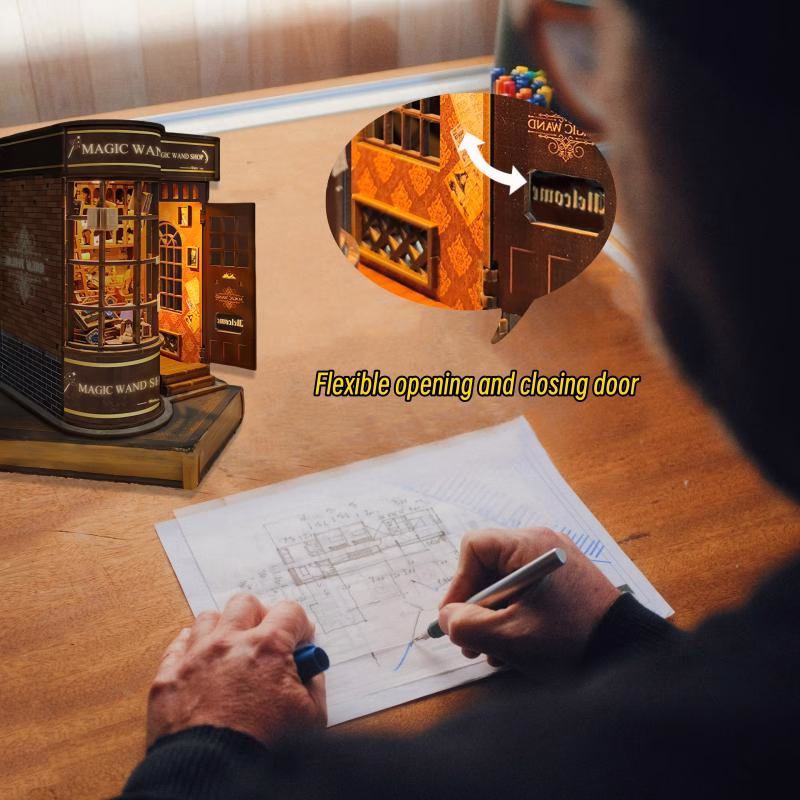 Mini Size Magic Wand Shop DIY Book Nook Kit