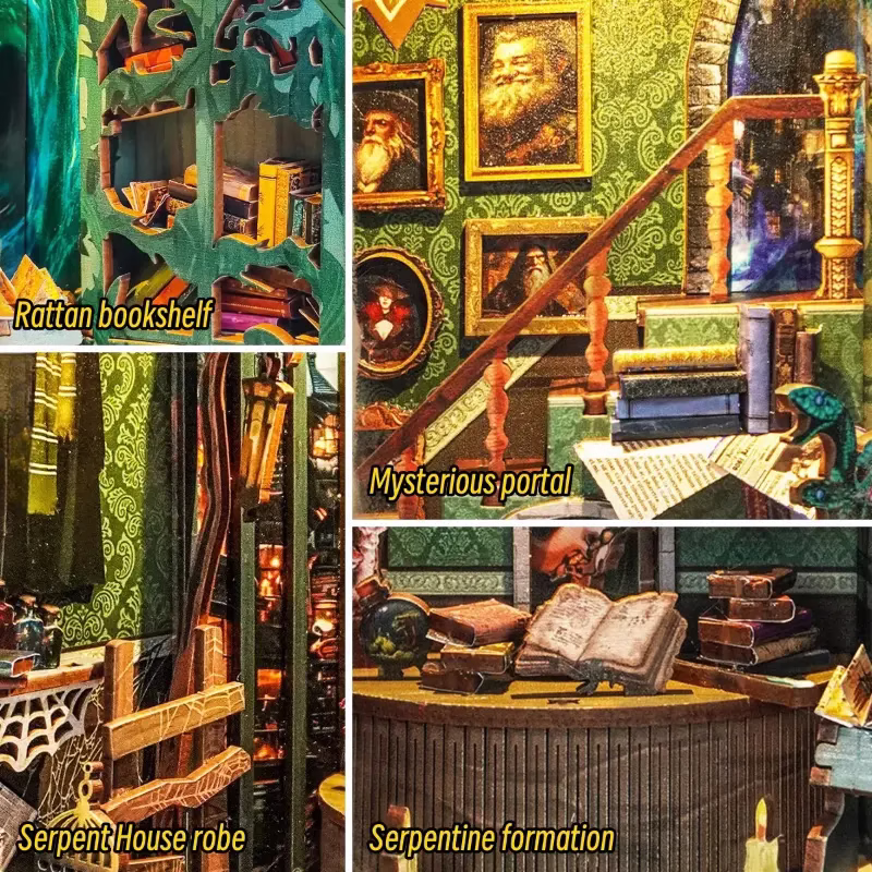 Mini Size Serpent House DIY Book Nook Kit