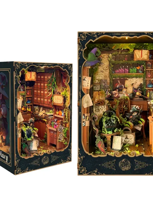 Mini Size Alchemy Diary DIY Book Nook Kit
