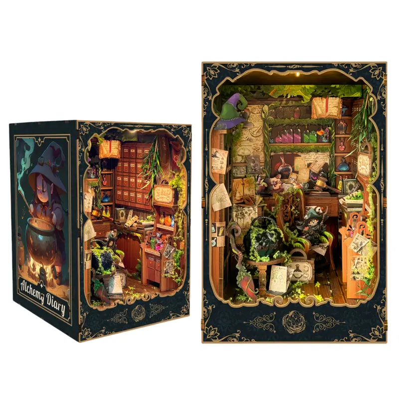 Mini Size Alchemy Diary DIY Book Nook Kit