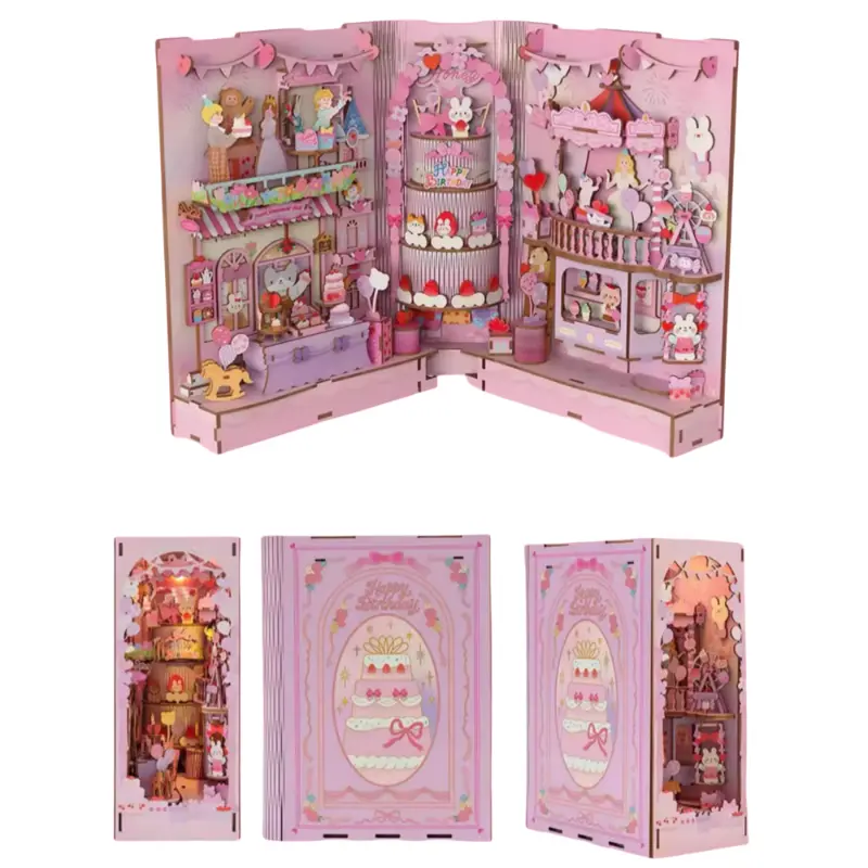 Birthday Celebration Gala 180° Folding DIY Book Nook Kit