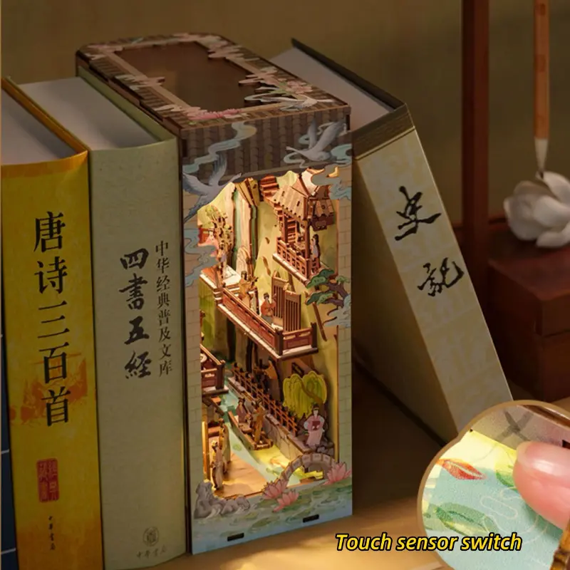 Ancient Chinese Elegance of the Song Dynasty 180° Folding DIY Book Nook Kit