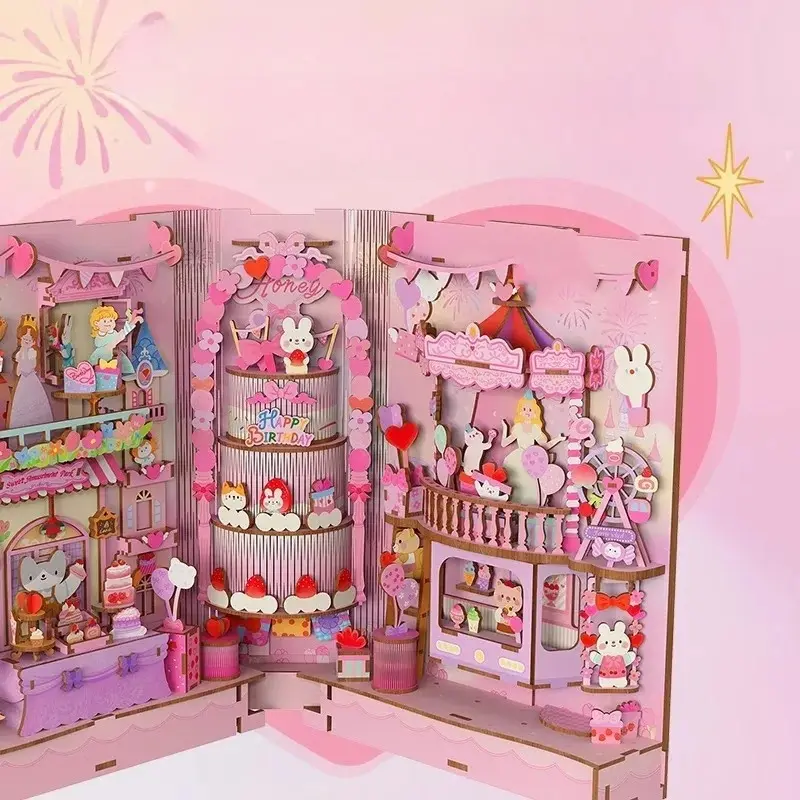 Birthday Celebration Gala 180° Folding DIY Book Nook Kit