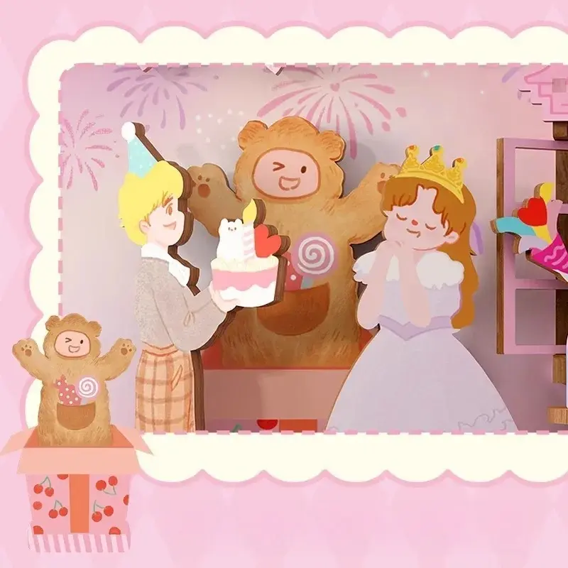 Birthday Celebration Gala 180° Folding DIY Book Nook Kit