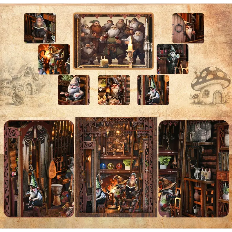 Dwarfs' House Book Nook Kit