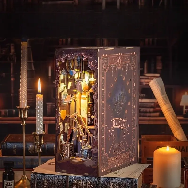 Enchanted Magic Station 180° Folding DIY Book Nook Kit