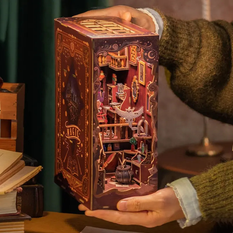 Enchanted Magic Station 180° Folding DIY Book Nook Kit