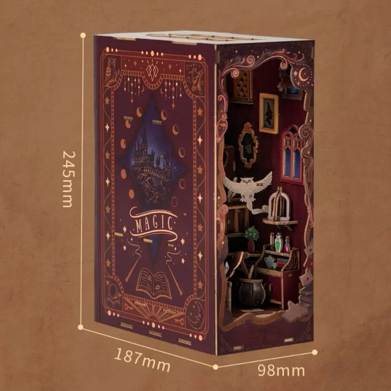 Enchanted Magic Station 180° Folding DIY Book Nook Kit