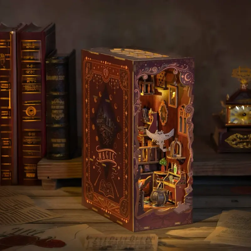 Enchanted Magic Station 180° Folding DIY Book Nook Kit