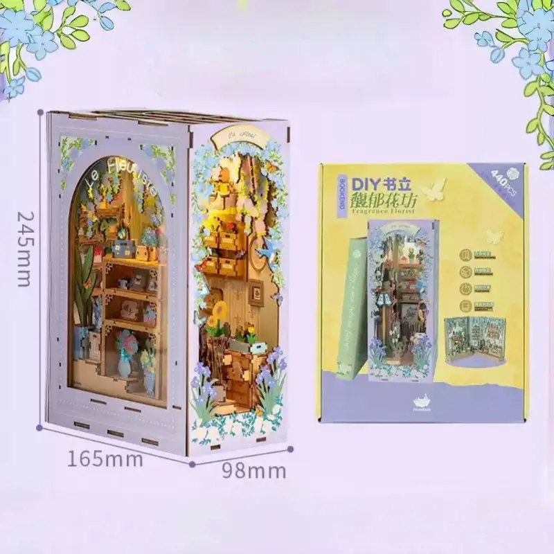 LE FLEURISTE Fragrant Flower Shop — 180° Foldable DIY Book Nook Kit