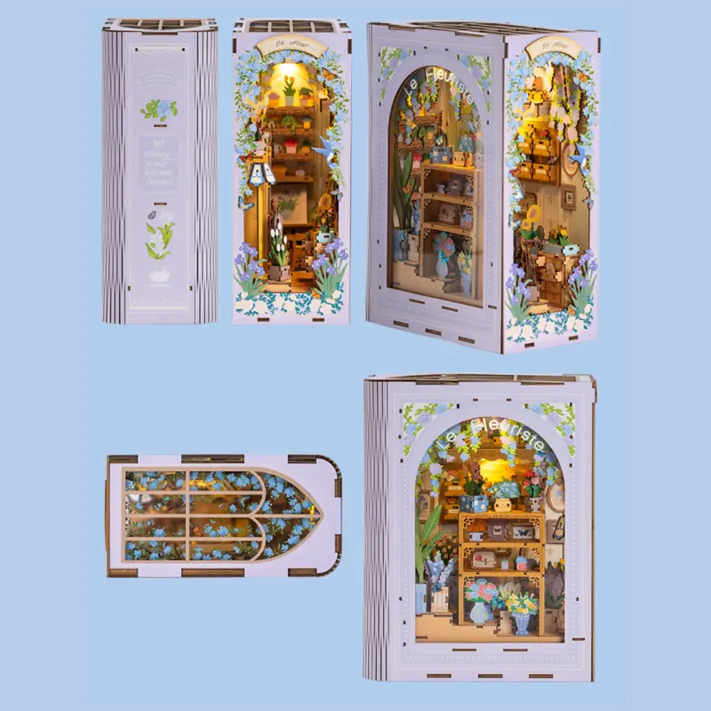 LE FLEURISTE Fragrant Flower Shop — 180° Foldable DIY Book Nook Kit