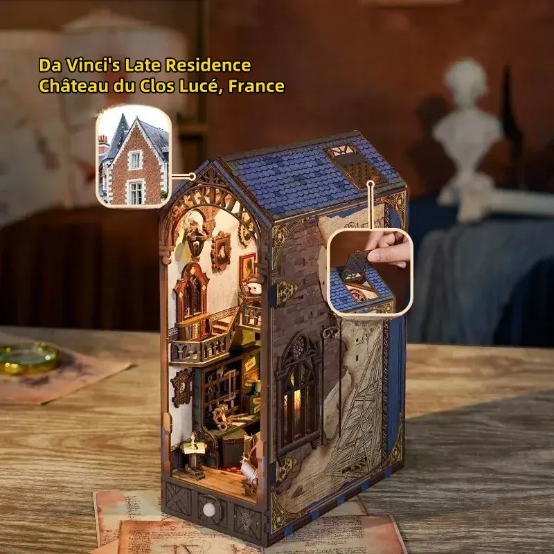 Leonardo da Vinci's Late Residence – Château du Clos Lucé, France DIY Book Nook Kit