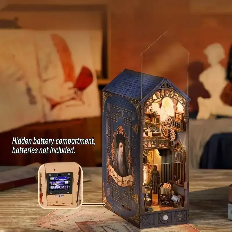 Leonardo da Vinci's Late Residence – Château du Clos Lucé, France DIY Book Nook Kit