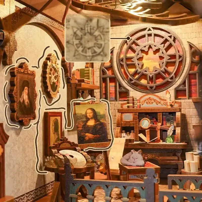 Leonardo da Vinci's Late Residence – Château du Clos Lucé, France DIY Book Nook Kit