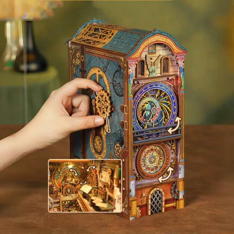 The Astronomical Clock in Prague's Old Town Square DIY Book Nook Kit