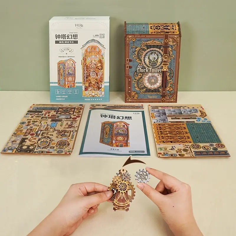 The Astronomical Clock in Prague's Old Town Square DIY Book Nook Kit