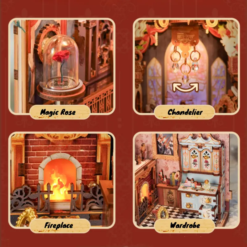Beauty and Beast - DIY Book Nook & Music box Kit