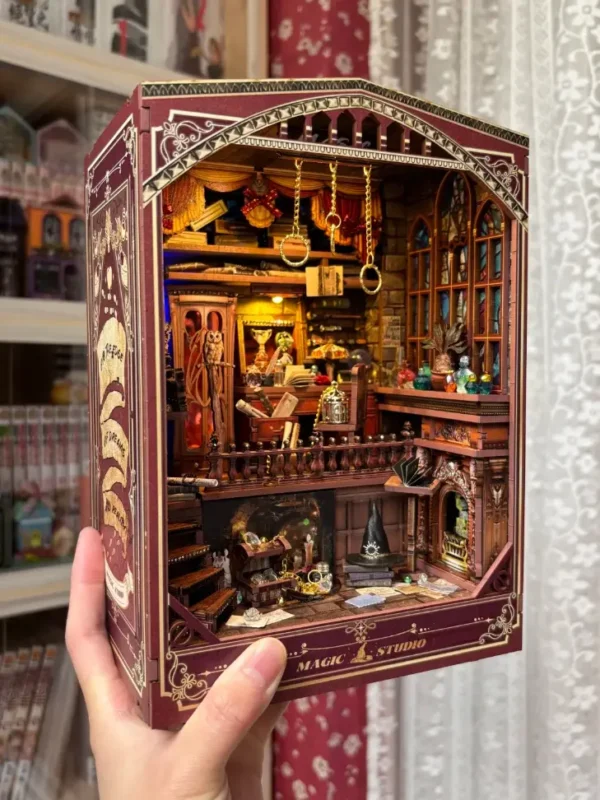 Magic Workshop Hidden Rotating Mechanism DIY Wide Book Nook Kit