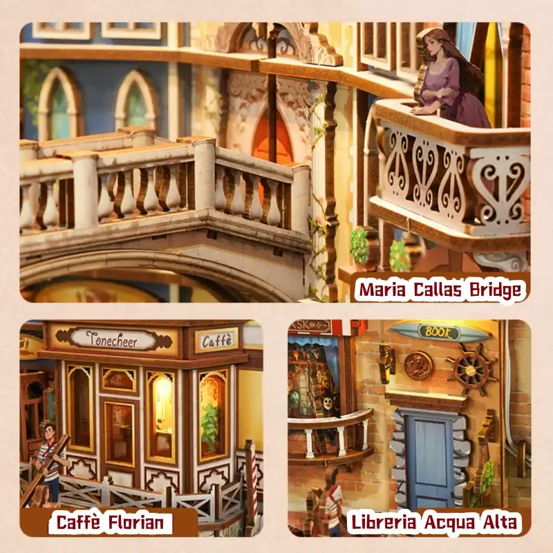 Venetian Reverie Gondola Book Nook Kit