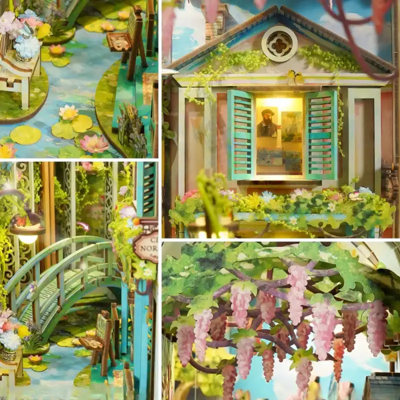 Les Jardins de Monet à Giverny Monet's Gardens Book Nook Kit