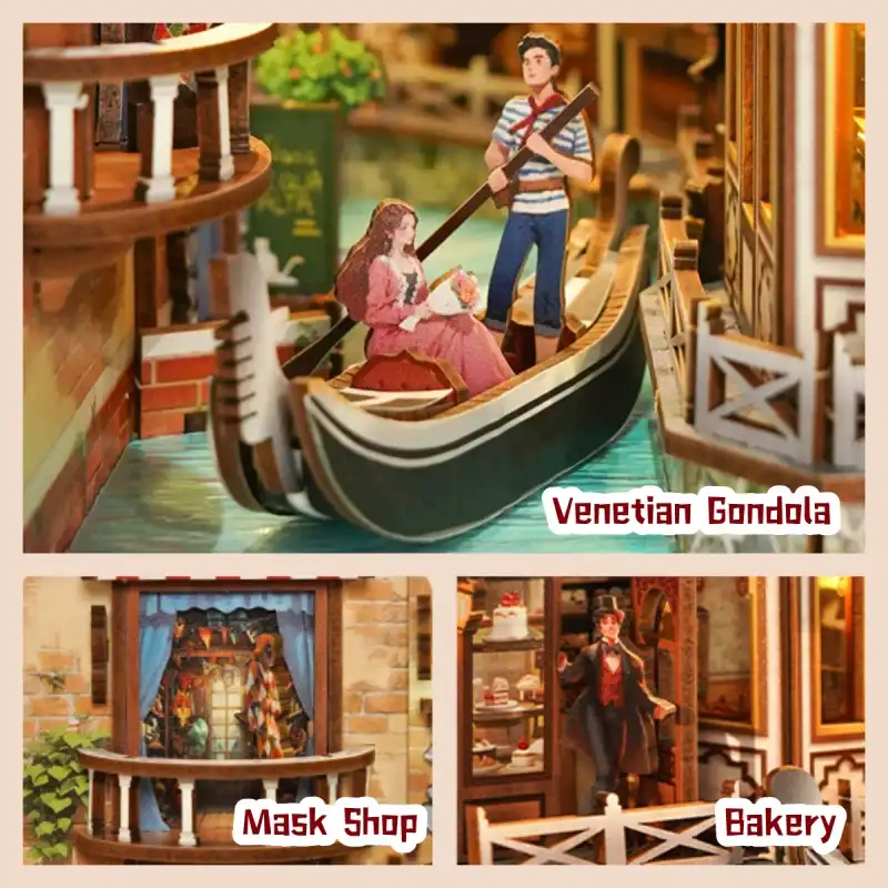 Venetian Reverie Gondola Book Nook Kit