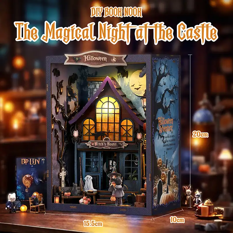 A Magical Night at the Castle DIY Miniature House & Book Nook Kit