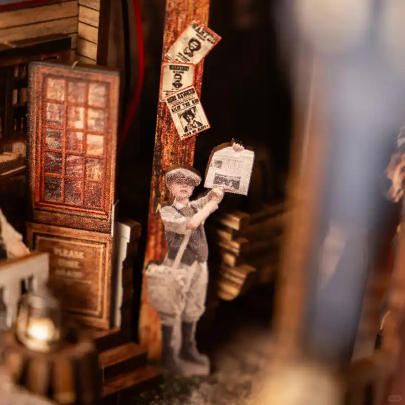 Wild Western Town Cowboy Junction DIY Book Nook Kit