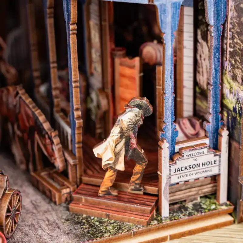 Wild Western Town Cowboy Junction DIY Book Nook Kit
