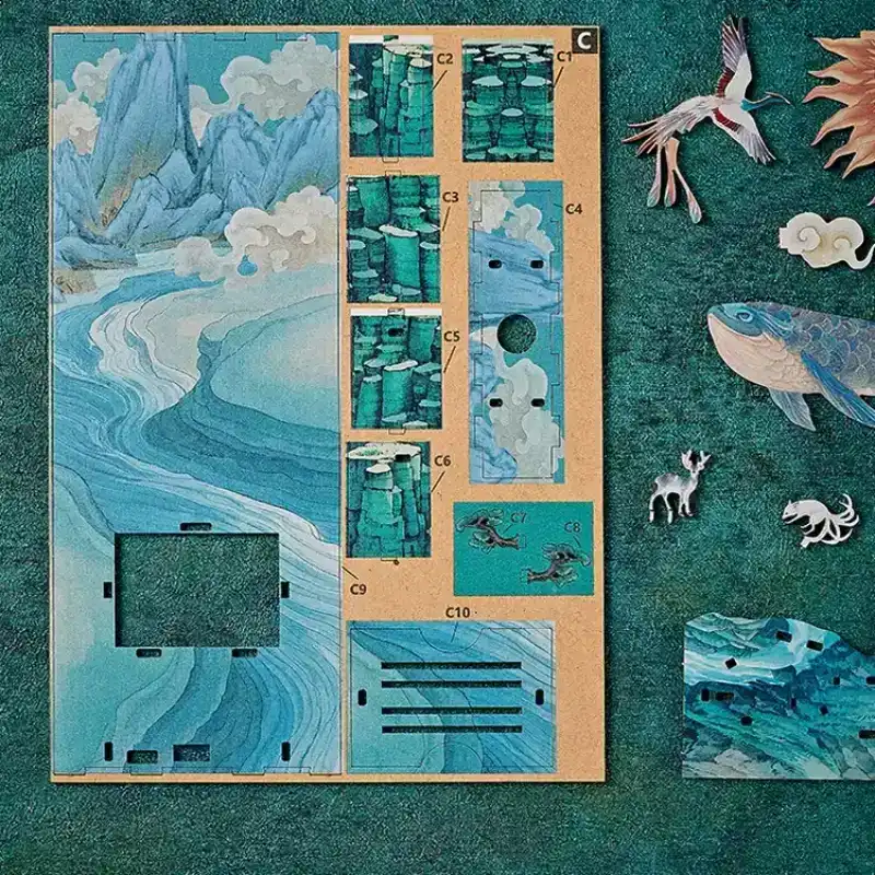 Legends of Shanhai - Ancient Beasts & Deities Chinese Mythology DIY Book Nook Kit